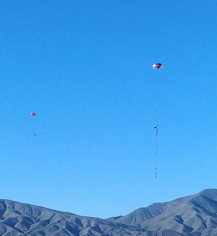 Rocket Descending During Flight